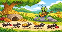 Ağustos Böceği ile Karınca Hikayesi